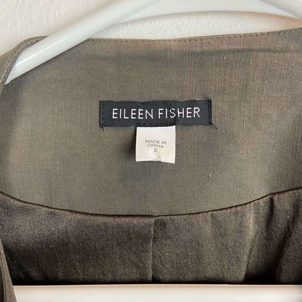 Eileen Fisher Virgin Wool Open Front Jacket - Picture 6 of 6